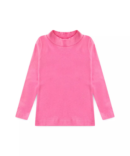 Blusa de Inverno para Menina Gola Cacharrel Rosa