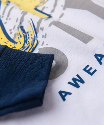 Blusa de Inverno para Menino Estampada Marinho