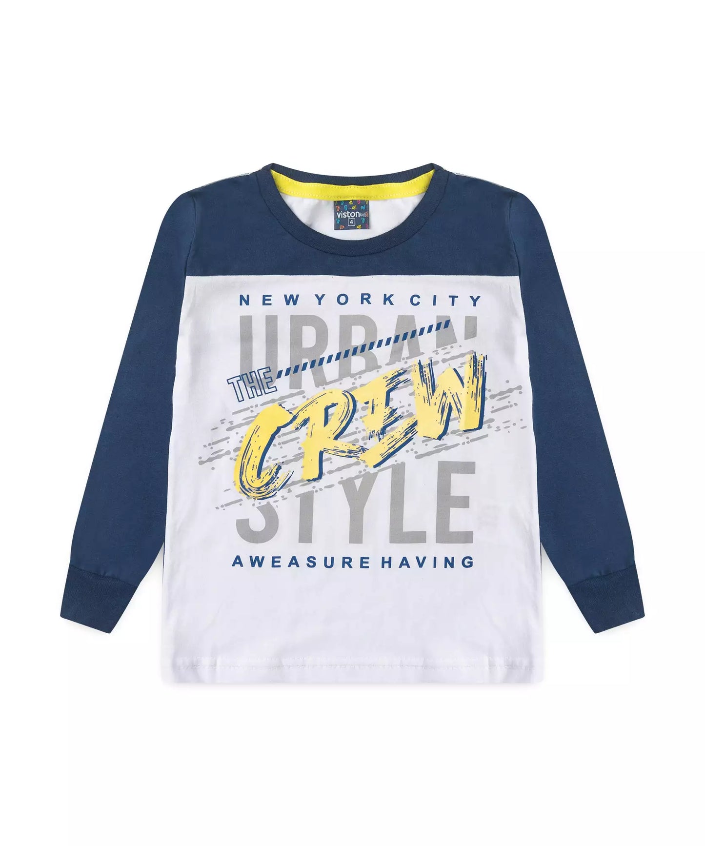 Blusa de Inverno para Menino Estampada Marinho