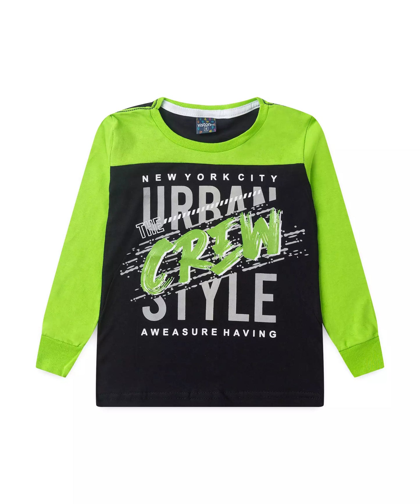 Blusa de Inverno para Menino Estampada Verde
