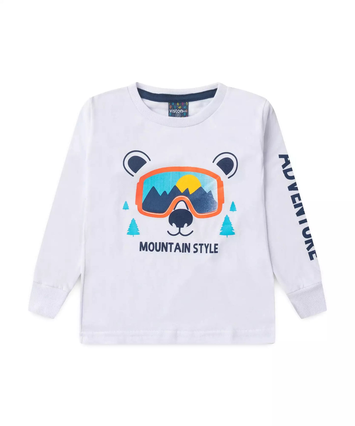 Blusa de Inverno para Menino Ursinho Branco