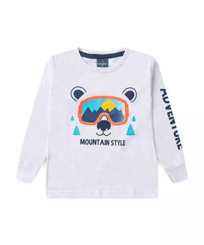 Blusa de Inverno para Menino Ursinho Branco