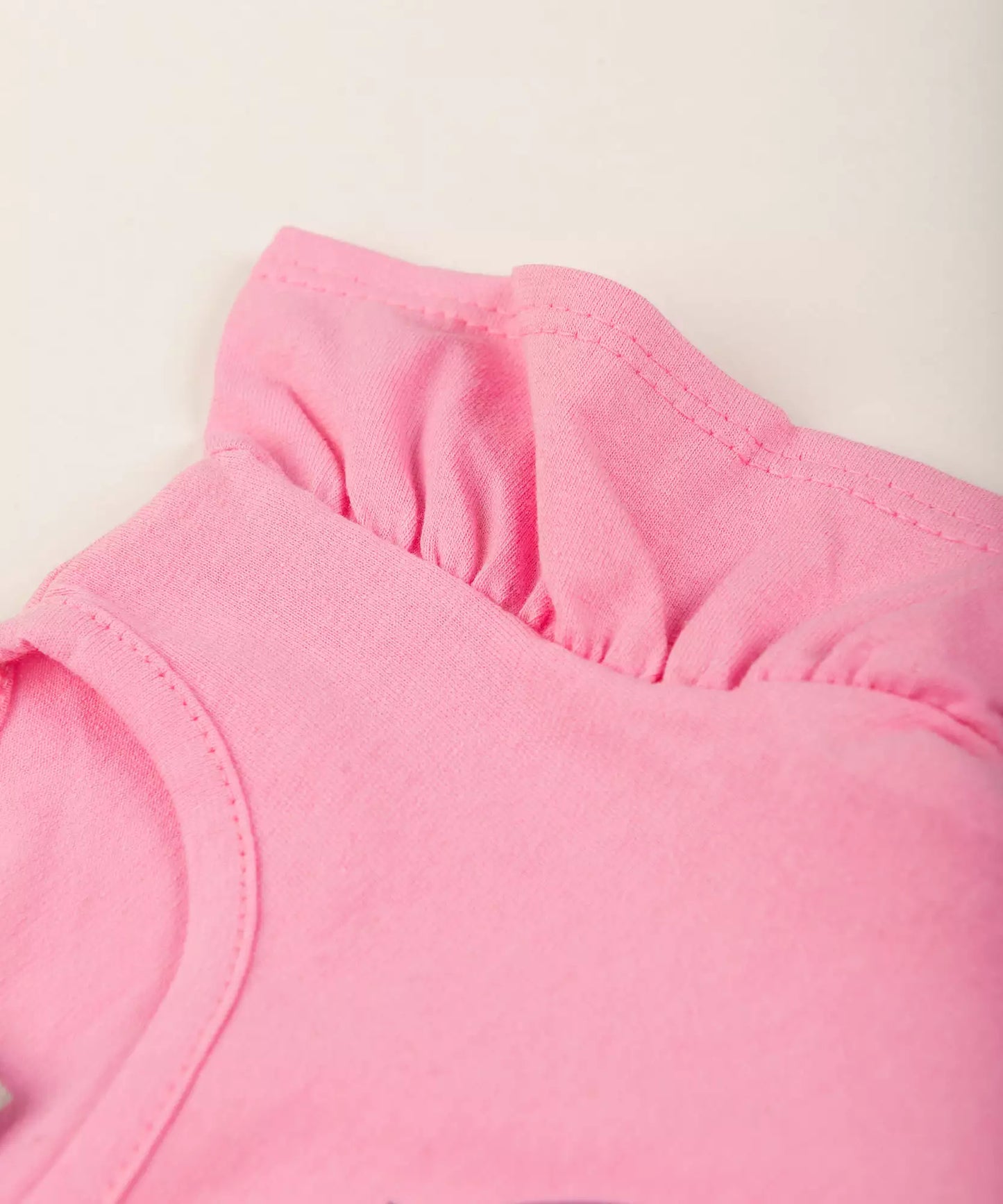 Blusa de Verão para Bebê Menina Bonequinha Rosa
