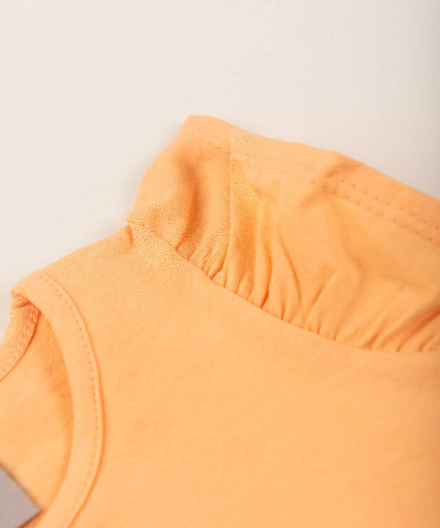 Blusa de Verão para Bebê Menina Bonequinha Salmão