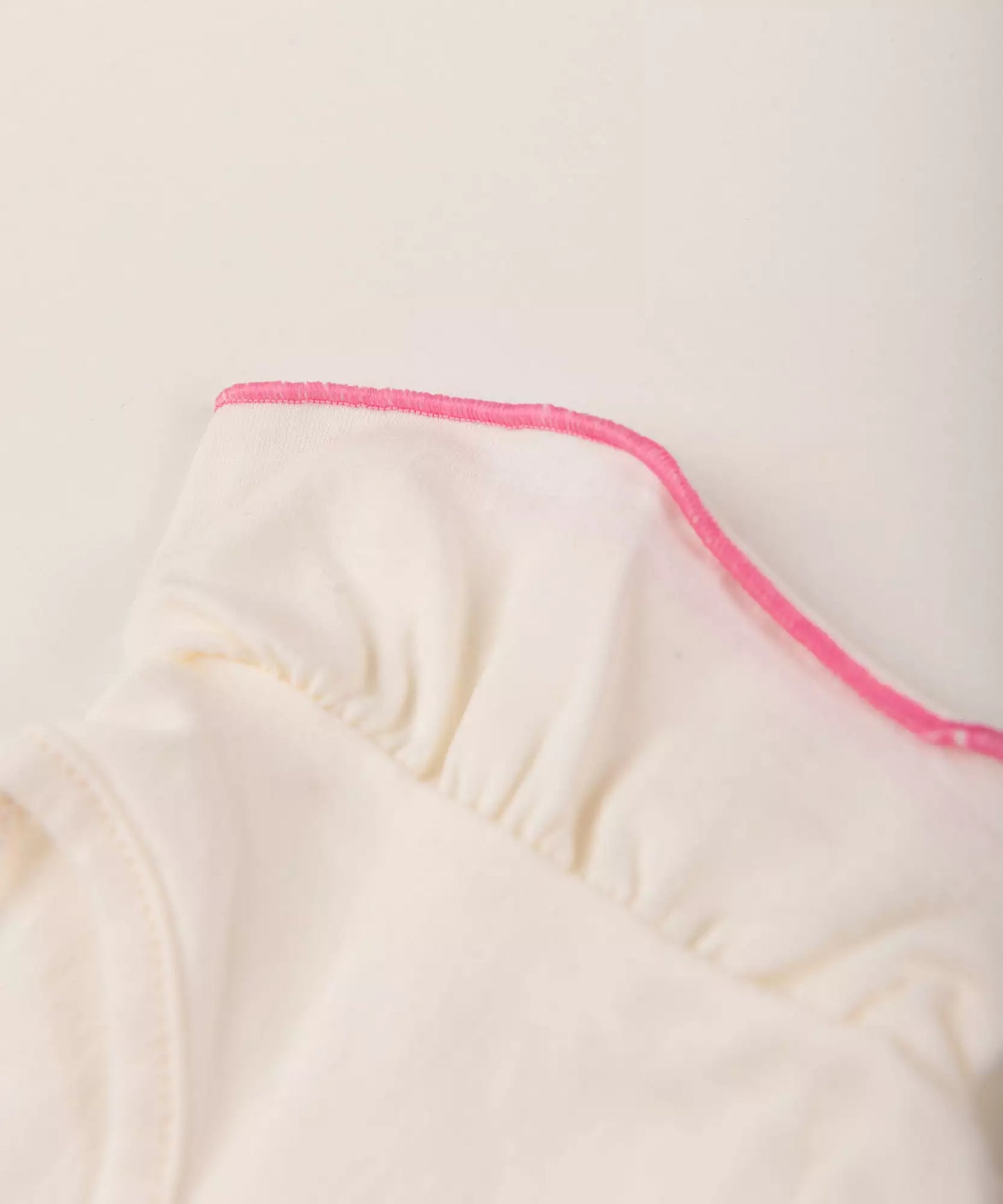 Blusa de Verão para Bebê Menina Ursinhos Marfim