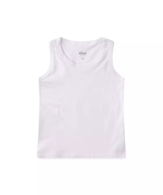 Blusa de Verão para Menina Básica Branca