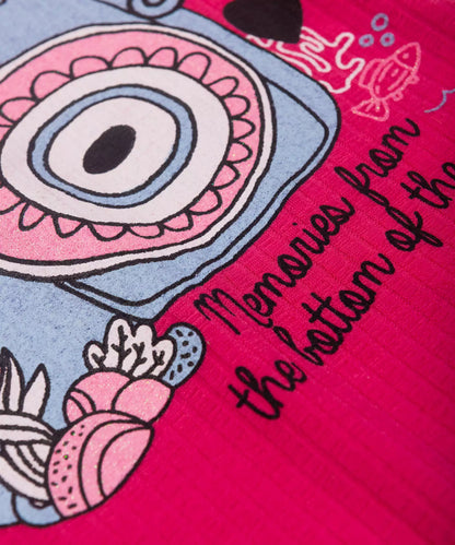 Blusa de Verão para Menina Fundo do Mar Pink