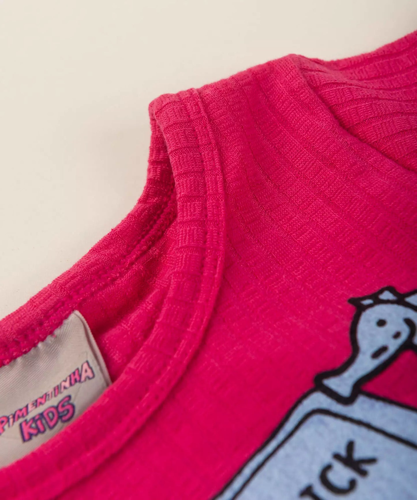 Blusa de Verão para Menina Fundo do Mar Pink
