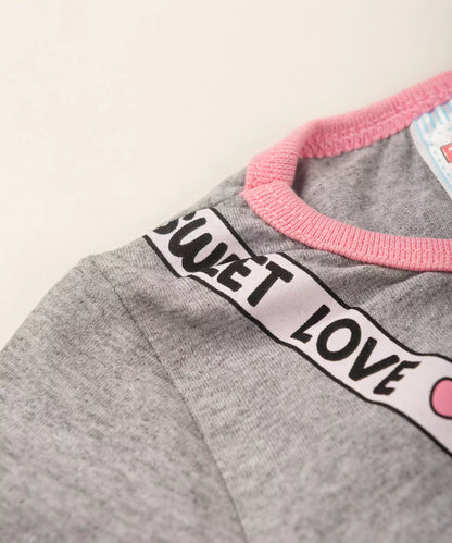 Blusa de Verão para Menina Gatinho Mescla