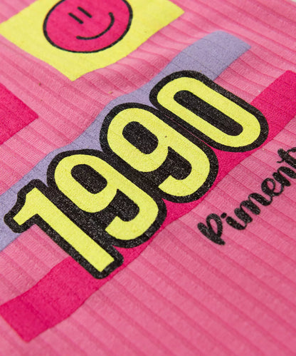 Blusa Infantil Feminina Coração Rosa