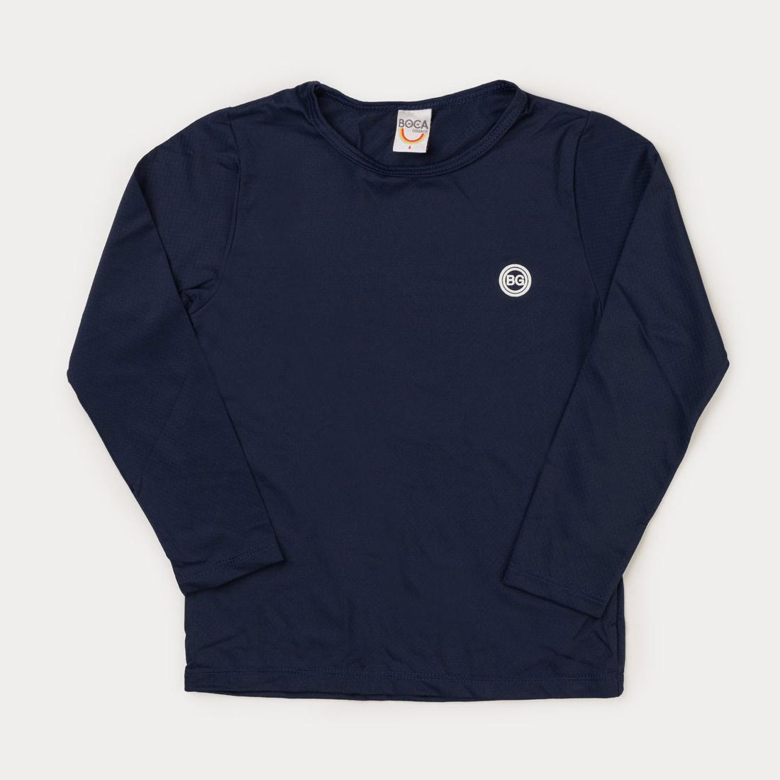 Blusa com Proteção UV Infantil Masculina Marinho