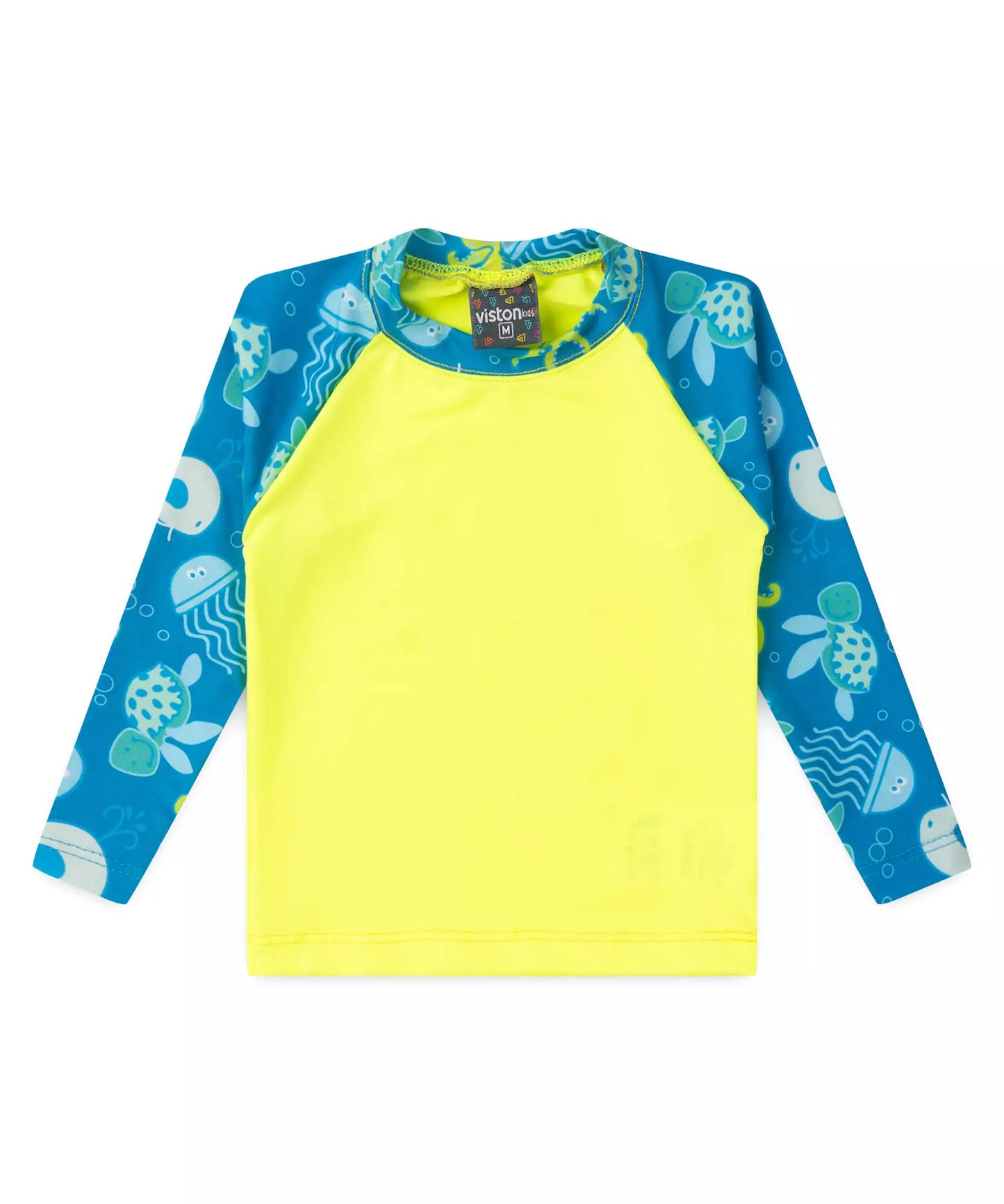Blusa para Bebê Menino com Proteção UV 50+ Tartaruga Verde