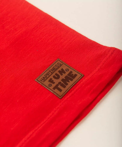 Blusa para Bebê Menino Gola Portuguesa Vermelha
