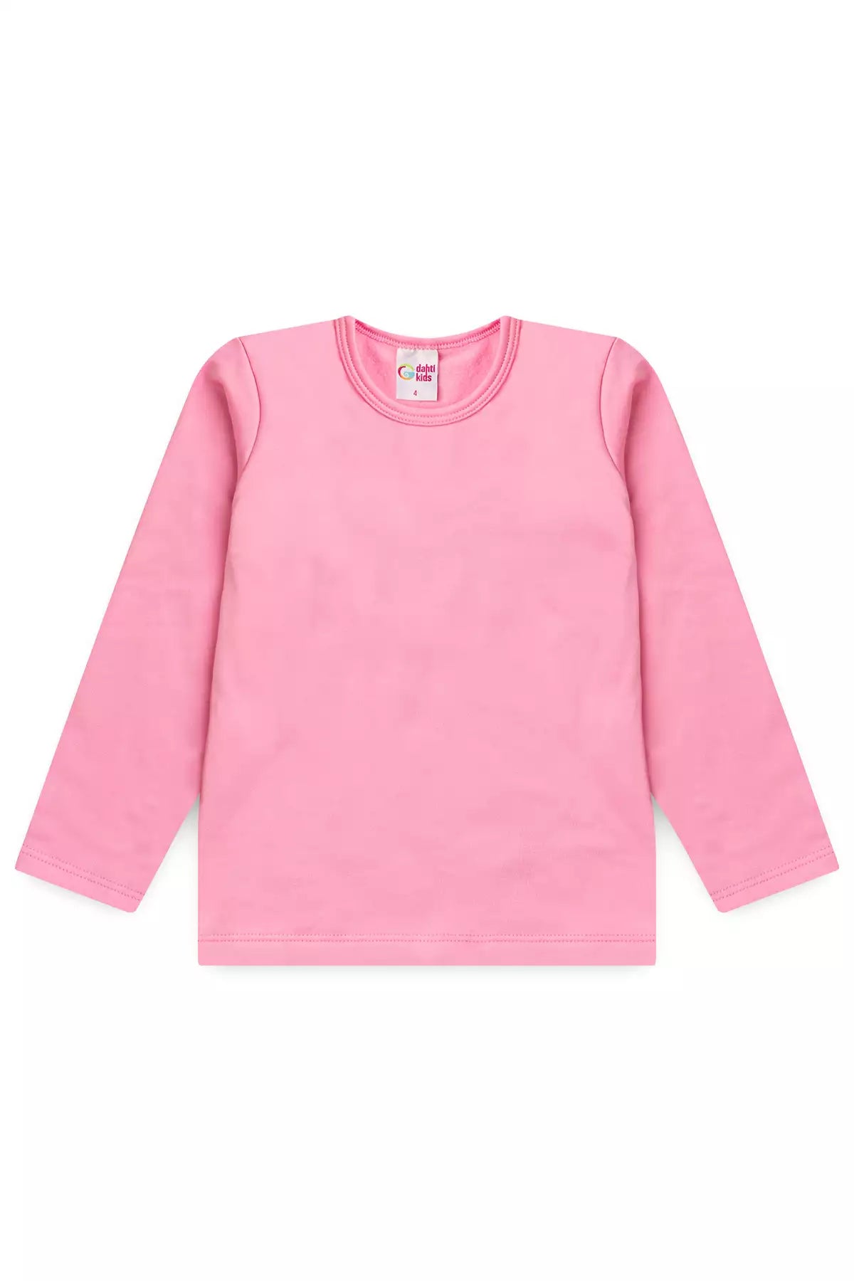 Blusa Térmica Básica Infantil Menina Rosa