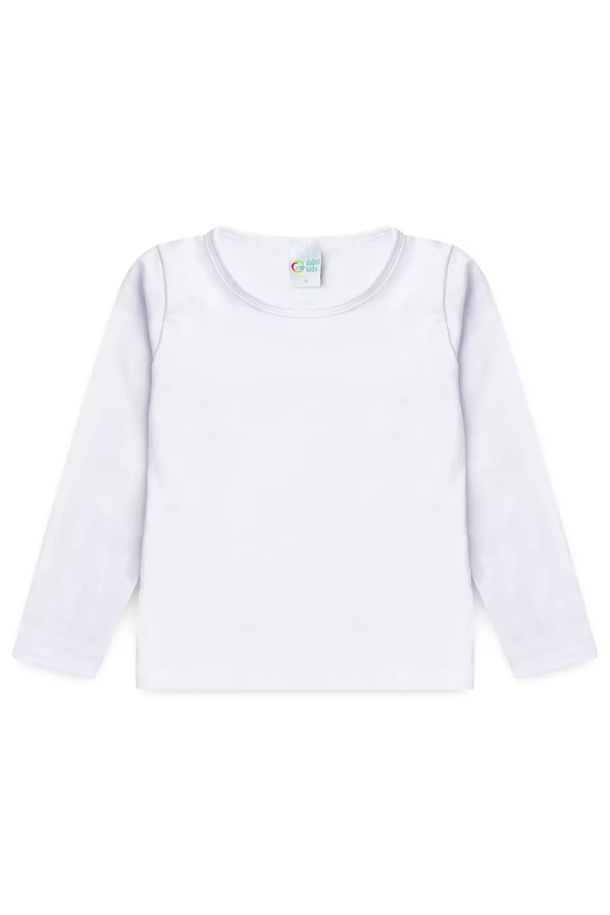 Blusa Térmica Básica Infantil Unissex Branco
