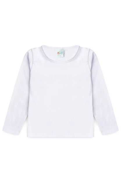Blusa Térmica Básica Infantil Unissex Branco