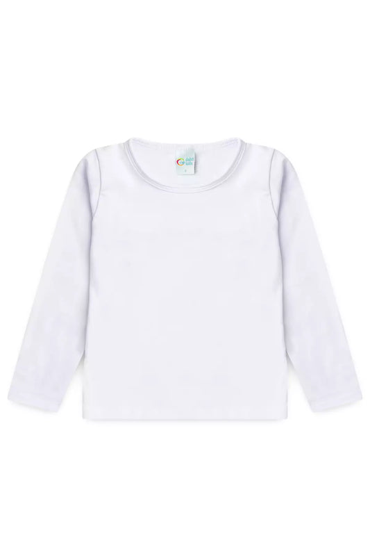 Blusa Térmica Básica Infantil Unissex Branco