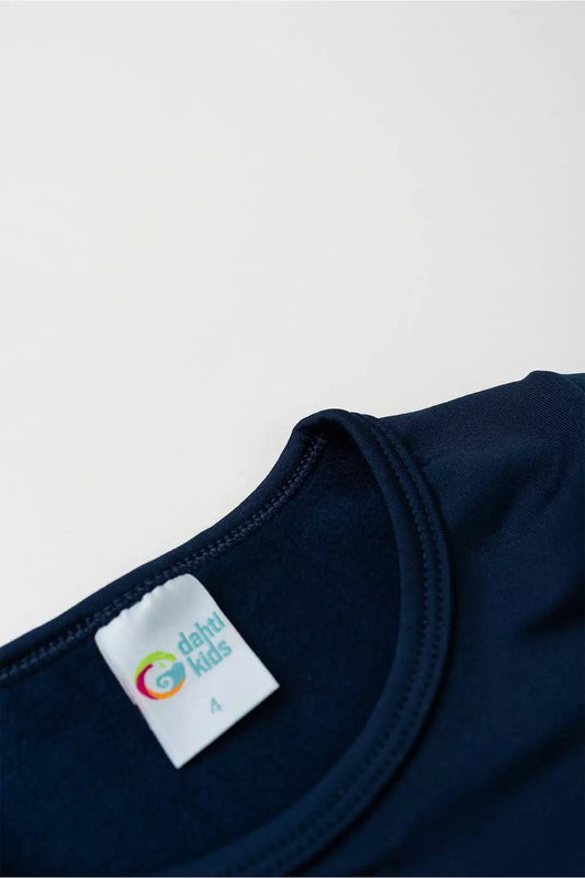 Blusa Térmica Básica Infantil Unissex Marinho