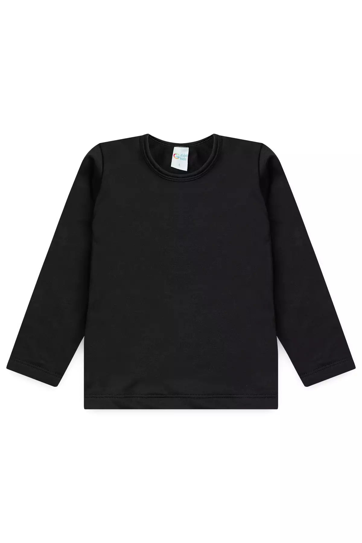 Blusa Térmica Básica Infantil Unissex Preto