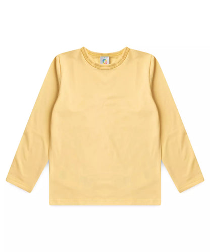 Blusa Térmica Infantil Básica Amarela