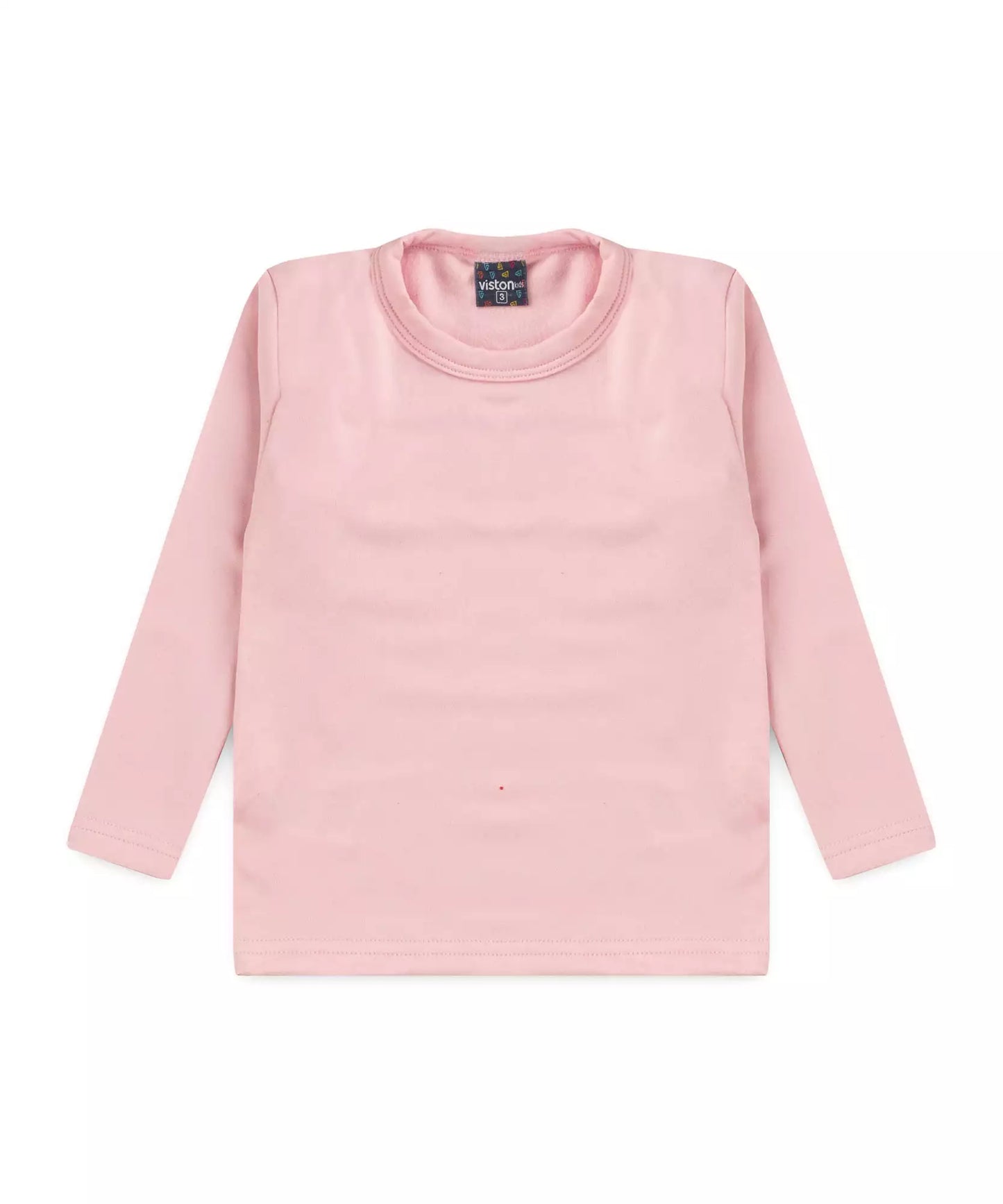 Blusa Térmica Infantil Feminina Básica Rosa