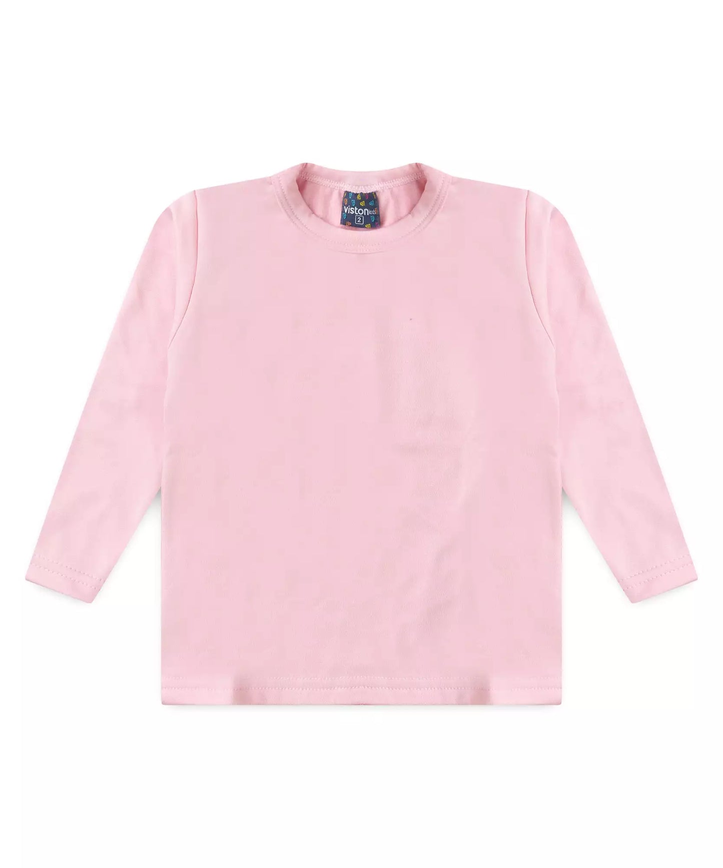 Blusa Térmica para Menina Básica no Rosa