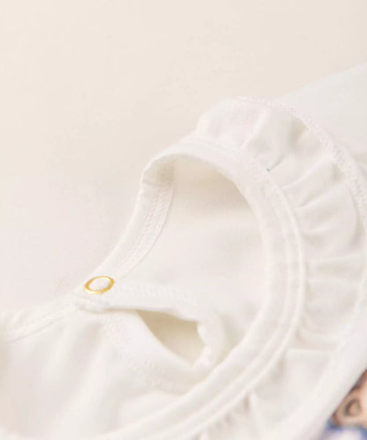 Body de Inverno para Bebê Menina Ursinho Marfim