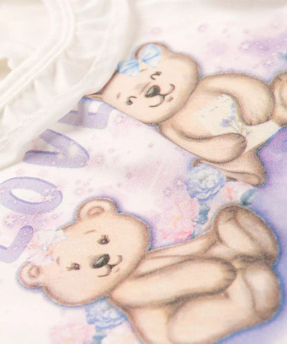 Body de Inverno para Bebê Menina Ursinho Marfim