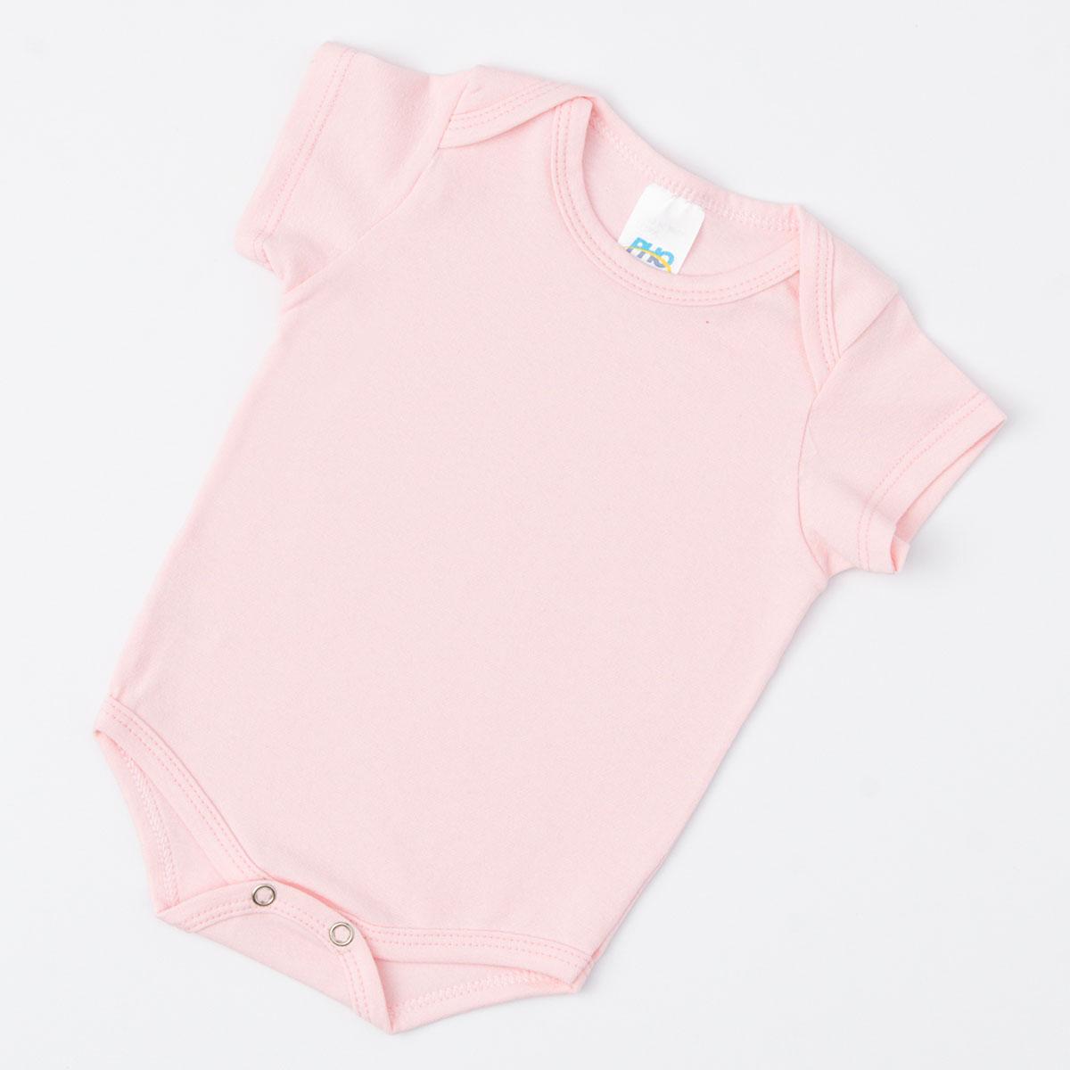 Body Rosa de Verão para Bebê Menina Básico
