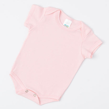 Body Rosa de Verão para Bebê Menina Básico