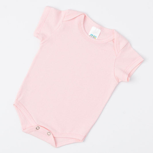 Body Rosa de Verão para Bebê Menina Básico