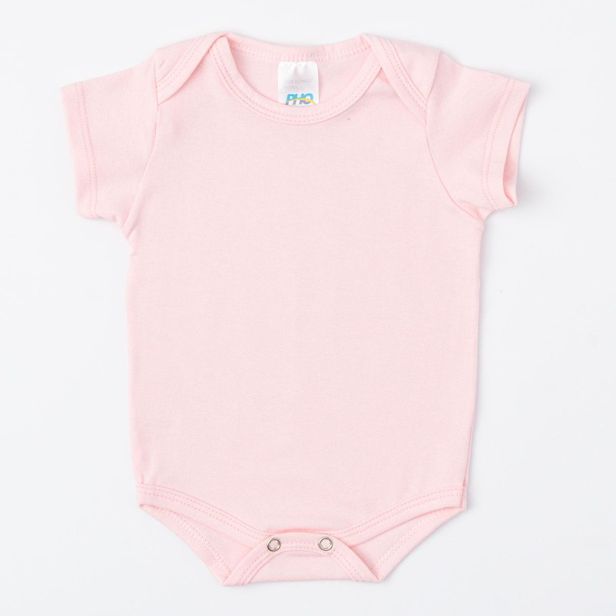 Body Rosa de Verão para Bebê Menina Básico