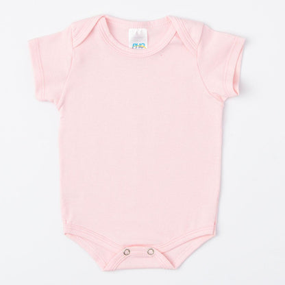 Body Rosa de Verão para Bebê Menina Básico