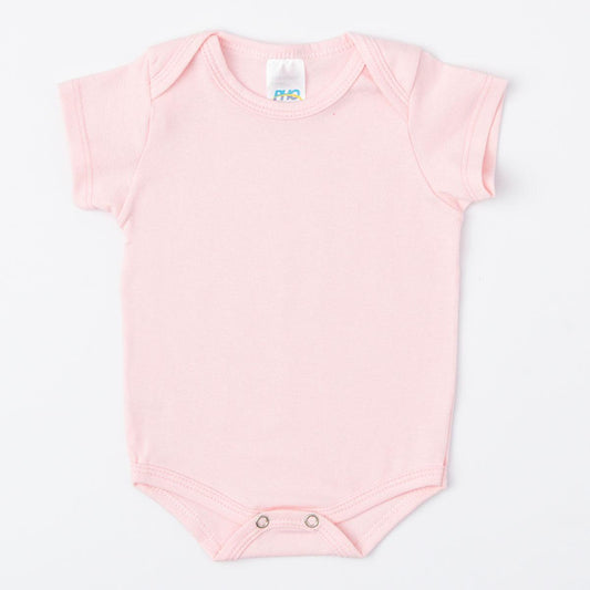 Body Rosa de Verão para Bebê Menina Básico
