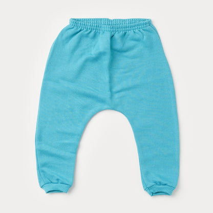 Calça Saruel em Moletom Verde Água para Bebê Menino