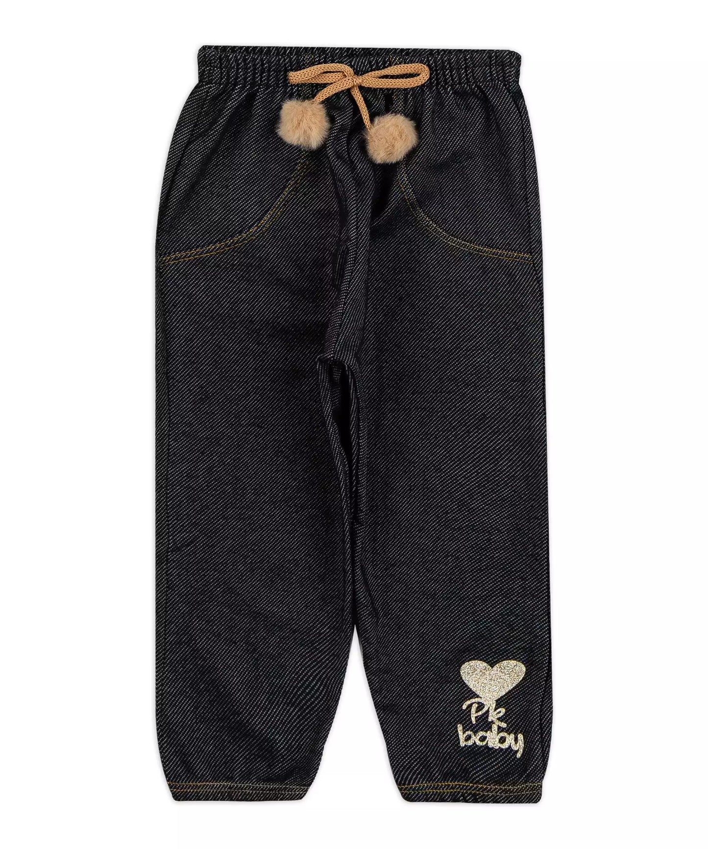 Calça de Frio para Bebê Menina Básica Preta