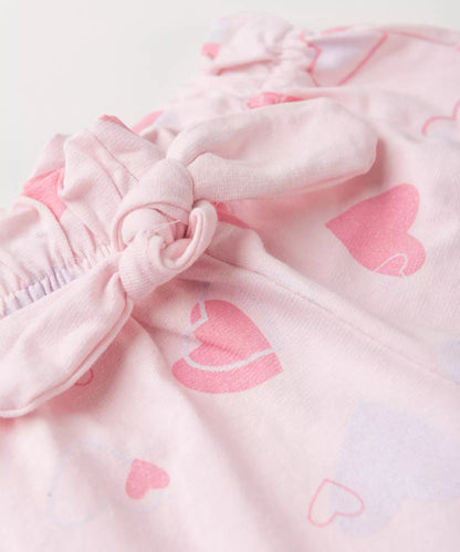 Calça de Inverno para Bebê Menina Corações Rosa