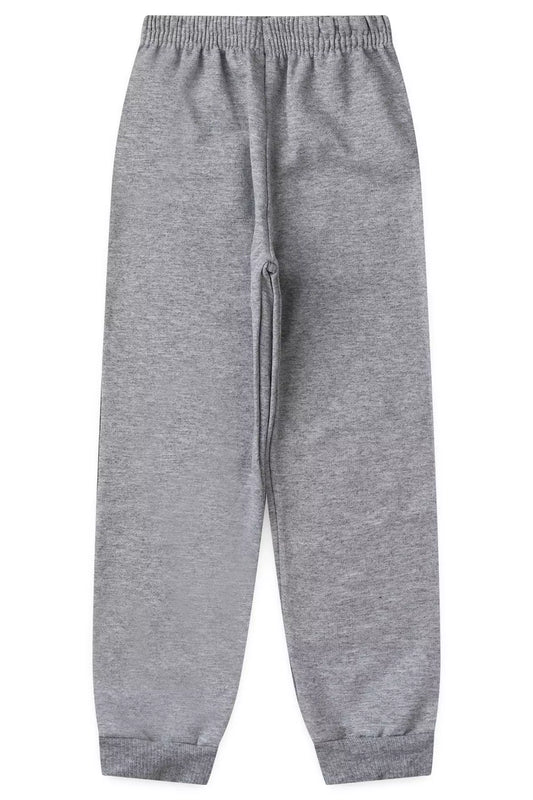 Calça de Moletom Básica Infantil Menino Mescla