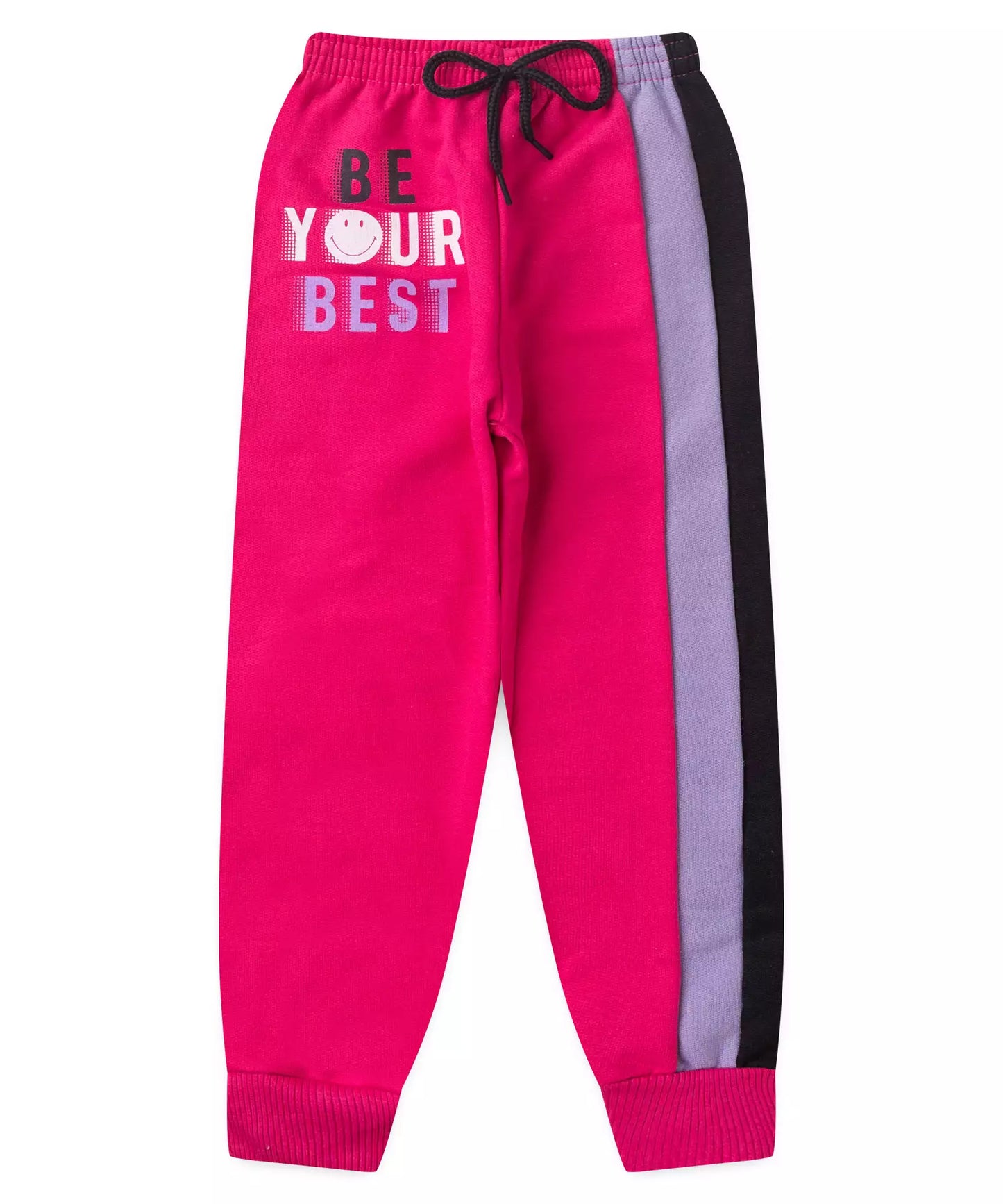Calça de Moletom Infantil Feminina Estampada Pink