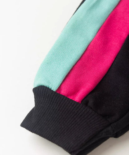 Calça de Moletom Infantil Feminina Estampada Preto