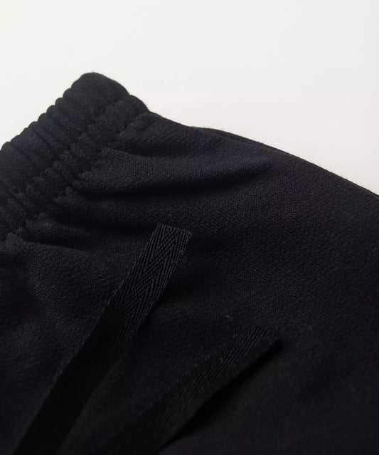 Calça de Moletom Infantil Masculina Básica Preta