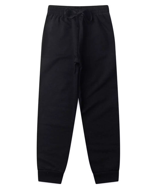 Calça de Moletom Infantil Masculina Básica Preta