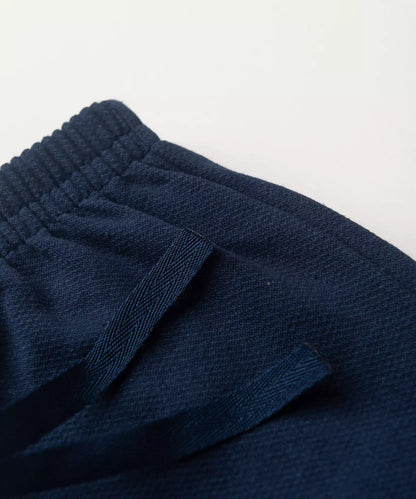 Calça de Moletom Infantil Masculina Básica Azul Marinho