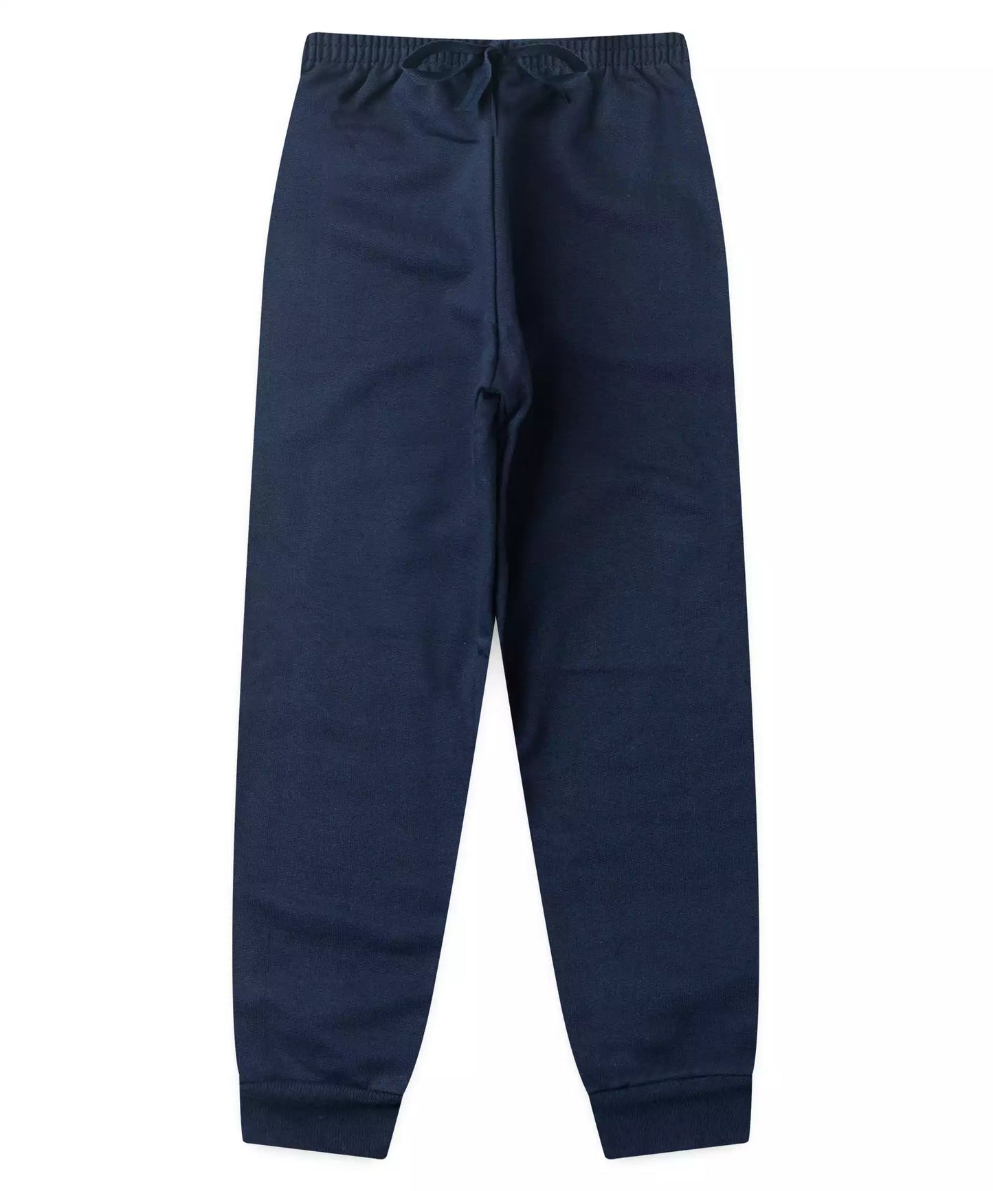 Calça de Moletom Infantil Masculina Básica Azul Marinho
