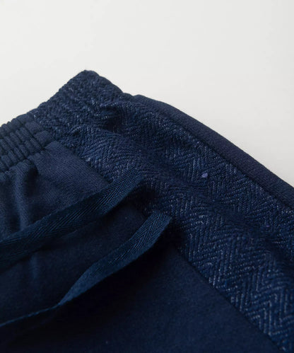 Calça de Moletom Infantil Masculina Básica no Marinho