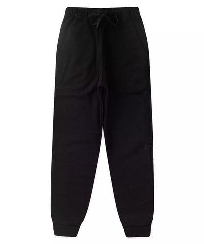 Calça de Moletom Infantil Masculina Básica em Preta