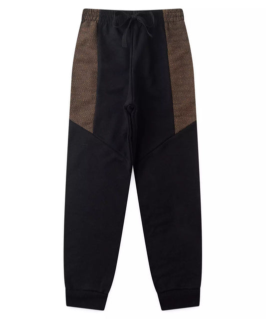Calça de Moletom Infantil Masculina Básica Preto