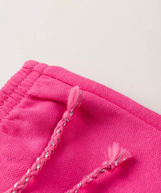 Calça de Moletom para Bebê Menina Ursinho Pink