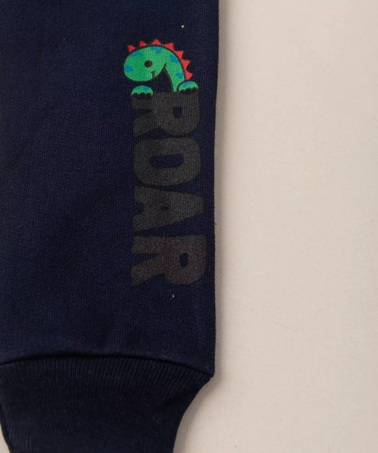 Calça de Moletom para Bebê Menino Dino Marinho