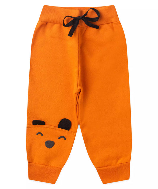 Calça de Moletom para Bebê Menino Ursinho Laranja